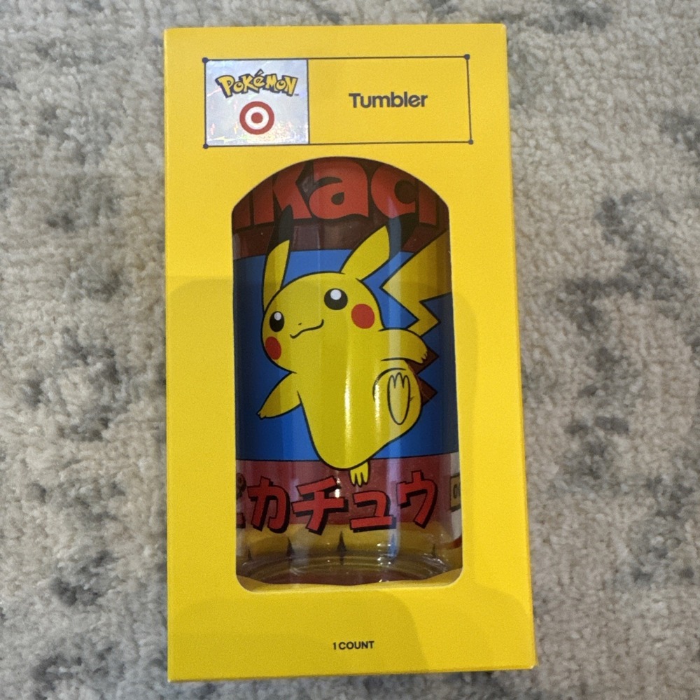 Pikachu Tumbler 20oz Pokémon x Target # 1 HTF NEW Ready To Ship